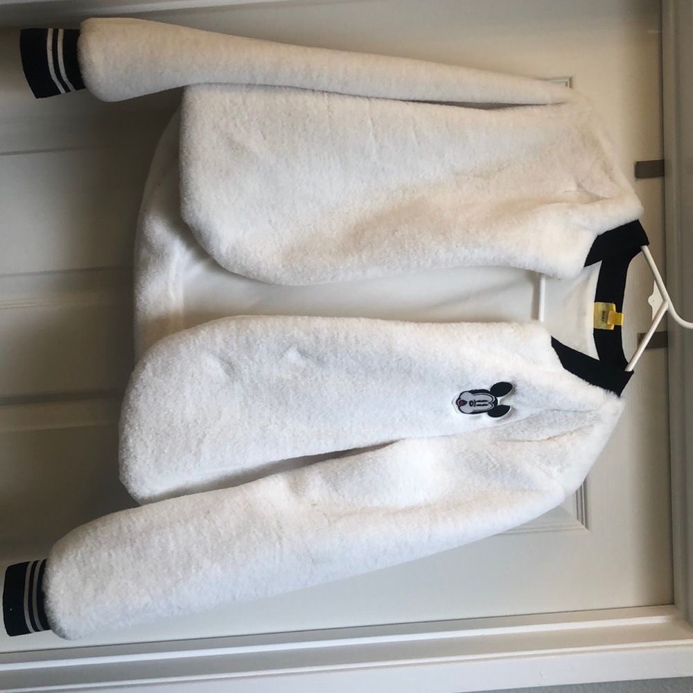 Disney crop furry jacket